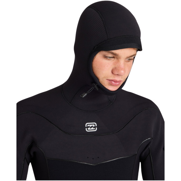 2026 Billabong Mens Furnace Ultra Gullwing 6/5mm Hooded Wetsuit ABYW200126 - Black